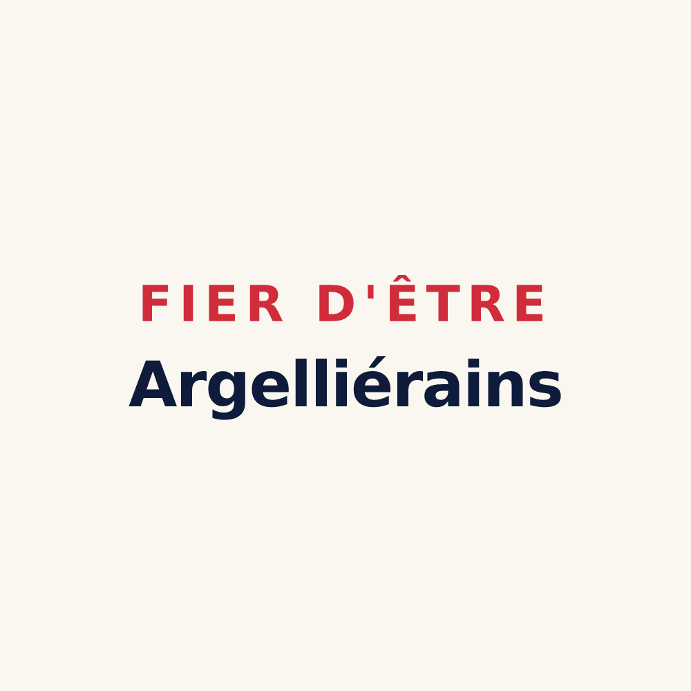 Tasse « Fier d'être Argelliérains » — design pour Argelliers