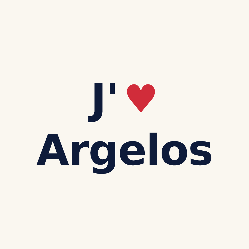 Tasse personnalisée Argelos — design J'aime Argelos