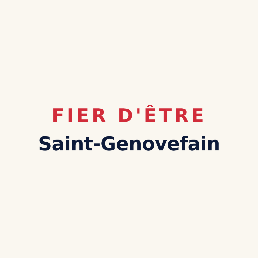 Tasse « Fier d'être Saint-Genovefain » — design pour Argences en Aubrac