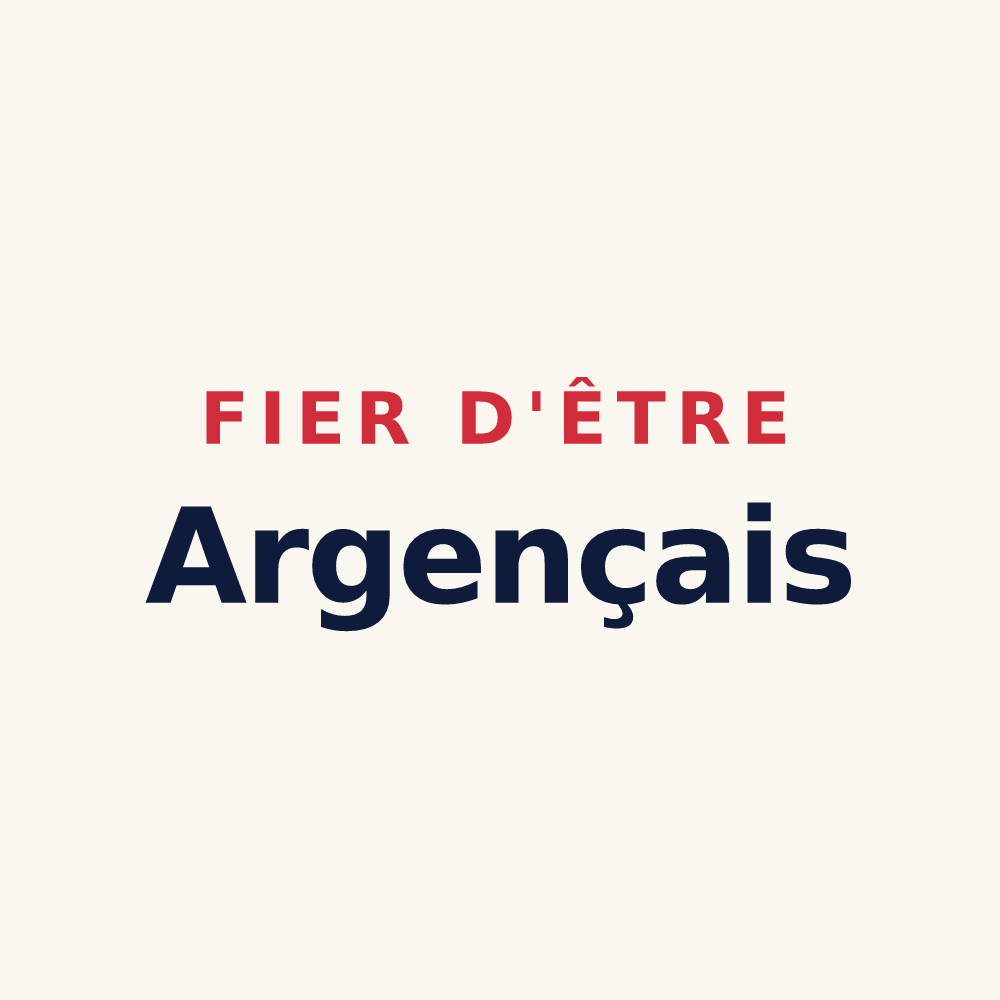 Tasse « Fier d'être Argençais » — design pour Argences
