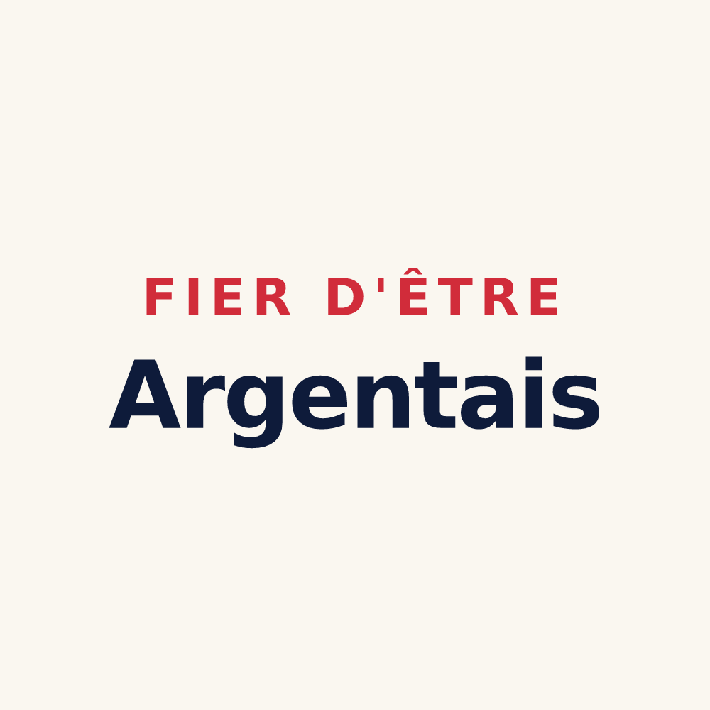 Tasse « Fier d'être Argentais » — design pour Argent-sur-Sauldre