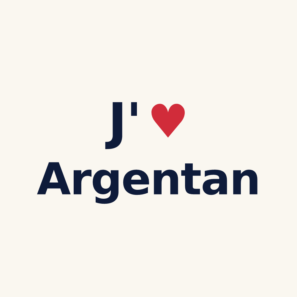 Tasse personnalisée Argentan — design J'aime Argentan