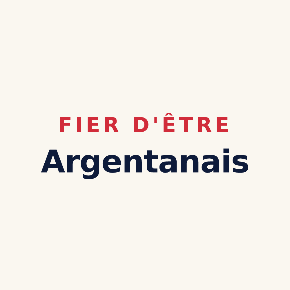 Tasse « Fier d'être Argentanais » — design pour Argentan