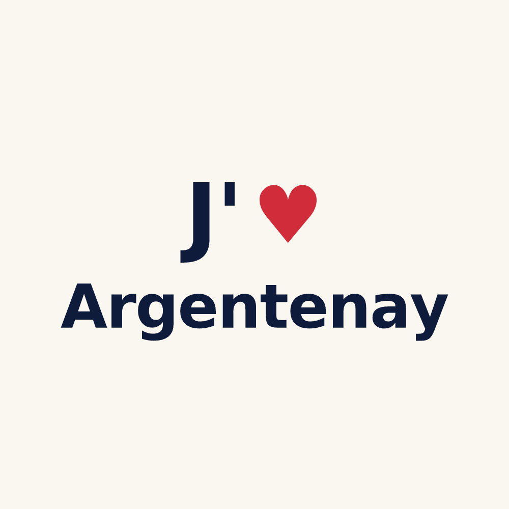 Tasse personnalisée Argentenay — design J'aime Argentenay