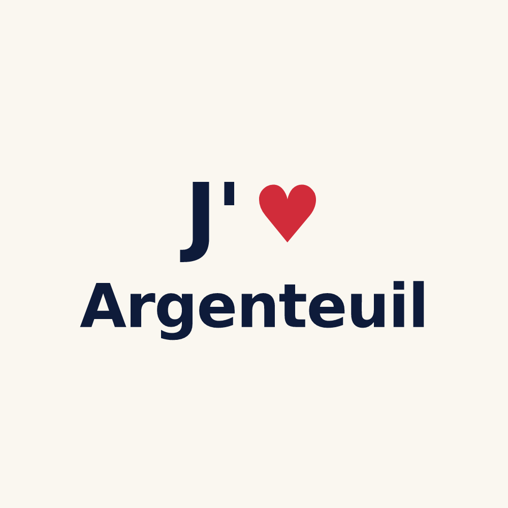 Tasse personnalisée Argenteuil — design J'aime Argenteuil