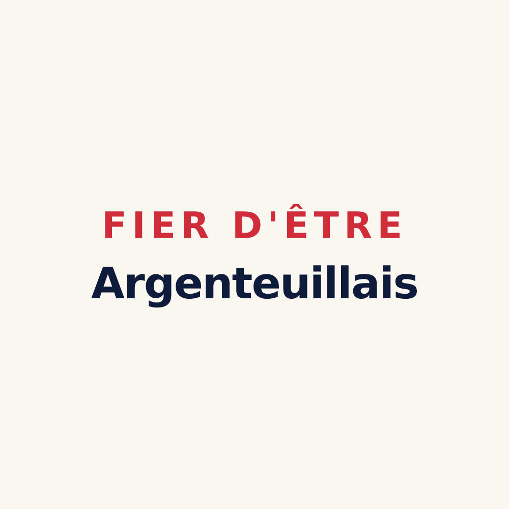 Tasse « Fier d'être Argenteuillais » — design pour Argenteuil