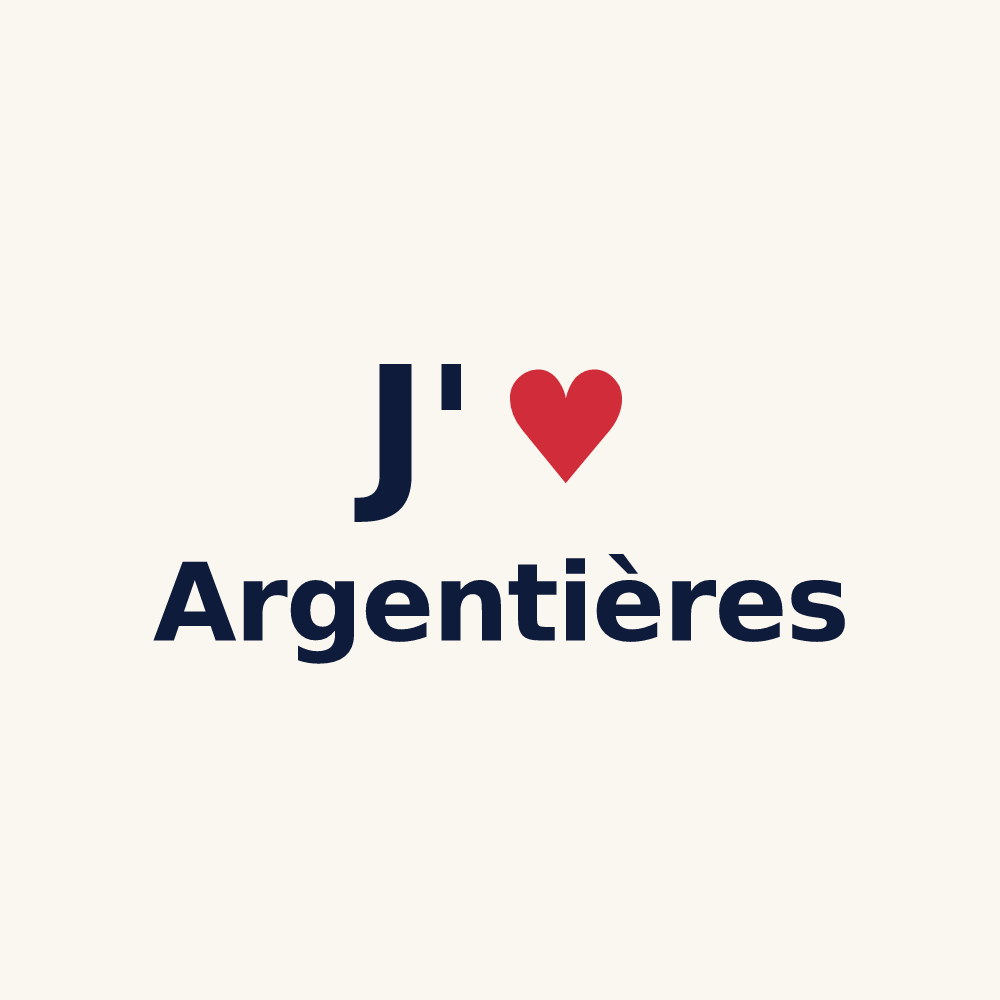 Tasse personnalisée Argentières — design J'aime Argentières
