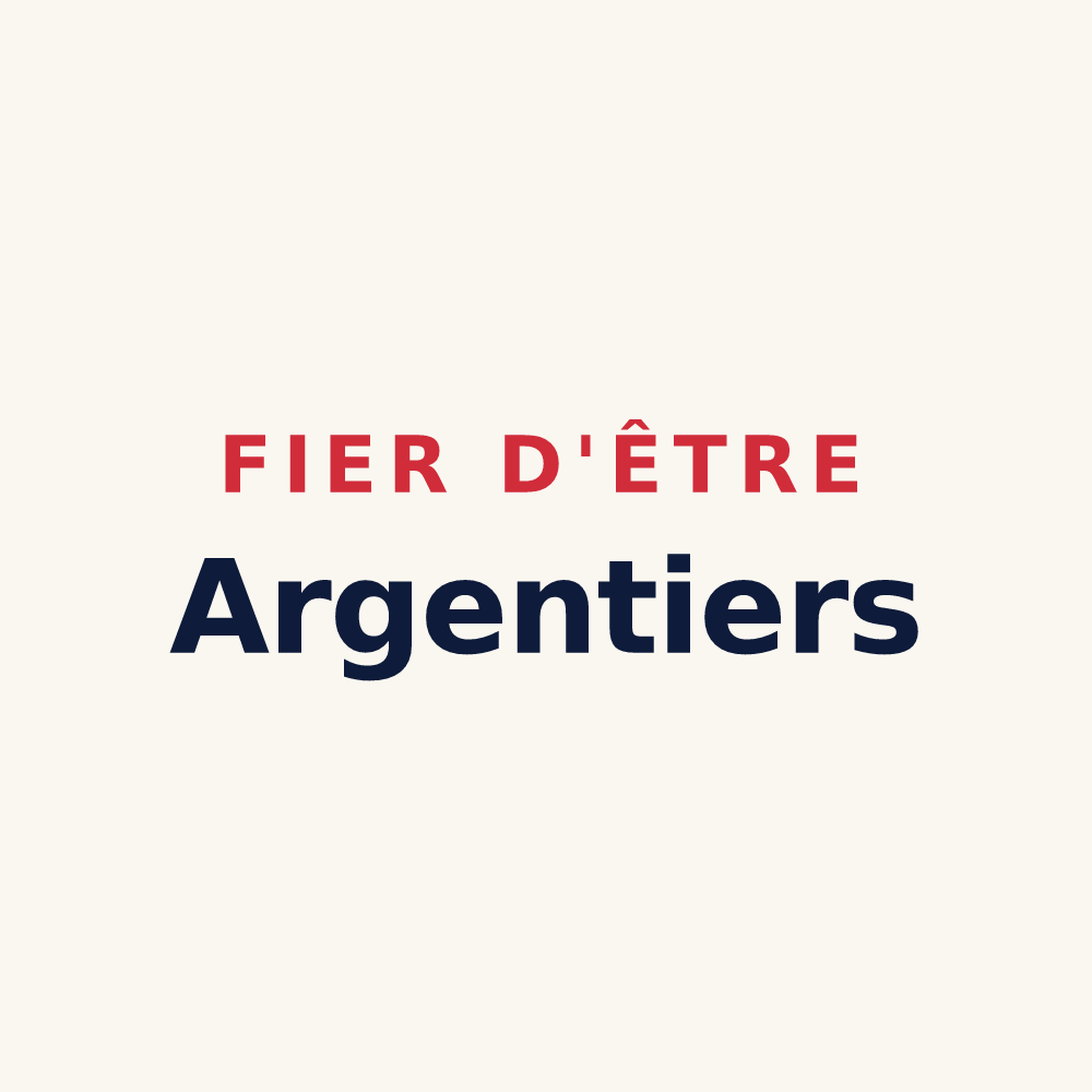 Tasse « Fier d'être Argentiers » — design pour Argentières