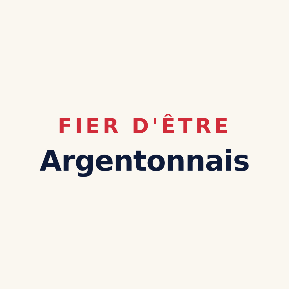 Tasse « Fier d'être Argentonnais » — design pour Argenton