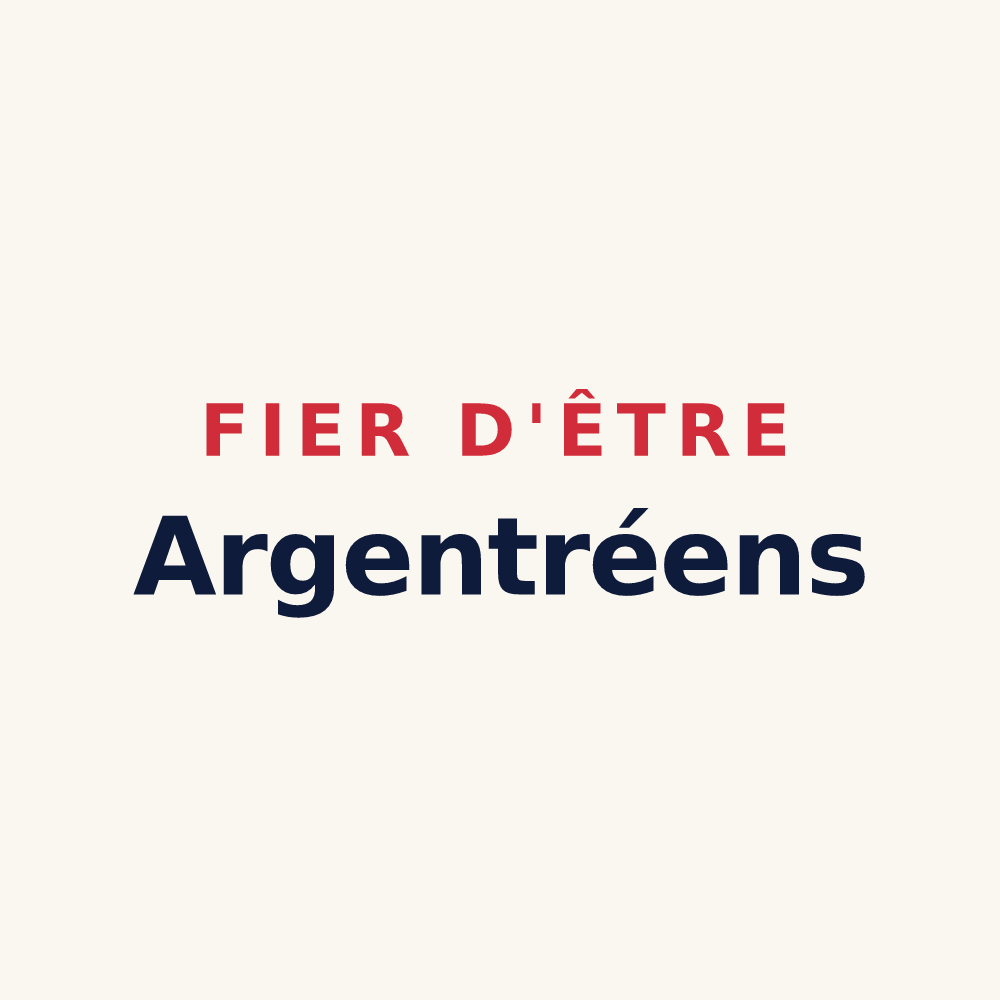 Tasse « Fier d'être Argentréens » — design pour Argentré-du-Plessis