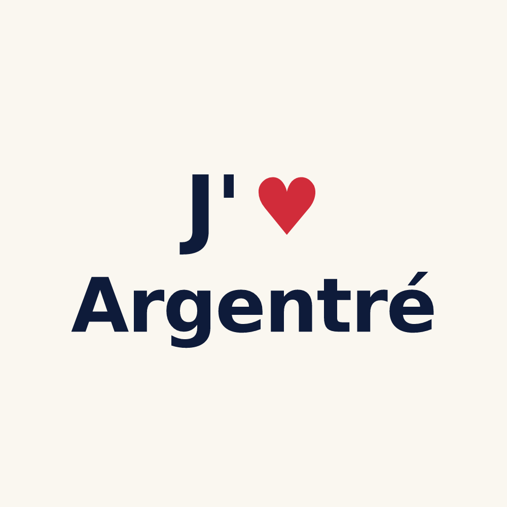 Tasse personnalisée Argentré — design J'aime Argentré
