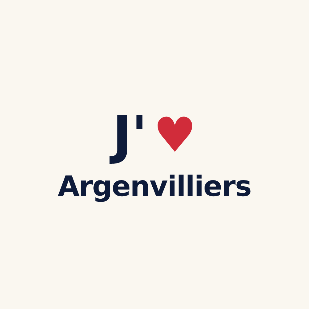Tasse personnalisée Argenvilliers — design J'aime Argenvilliers
