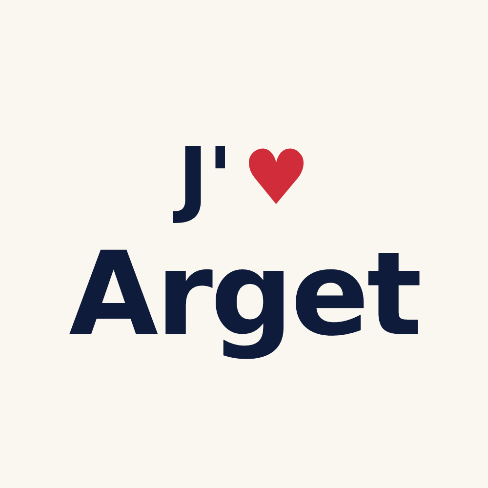 Tasse personnalisée Arget — design J'aime Arget