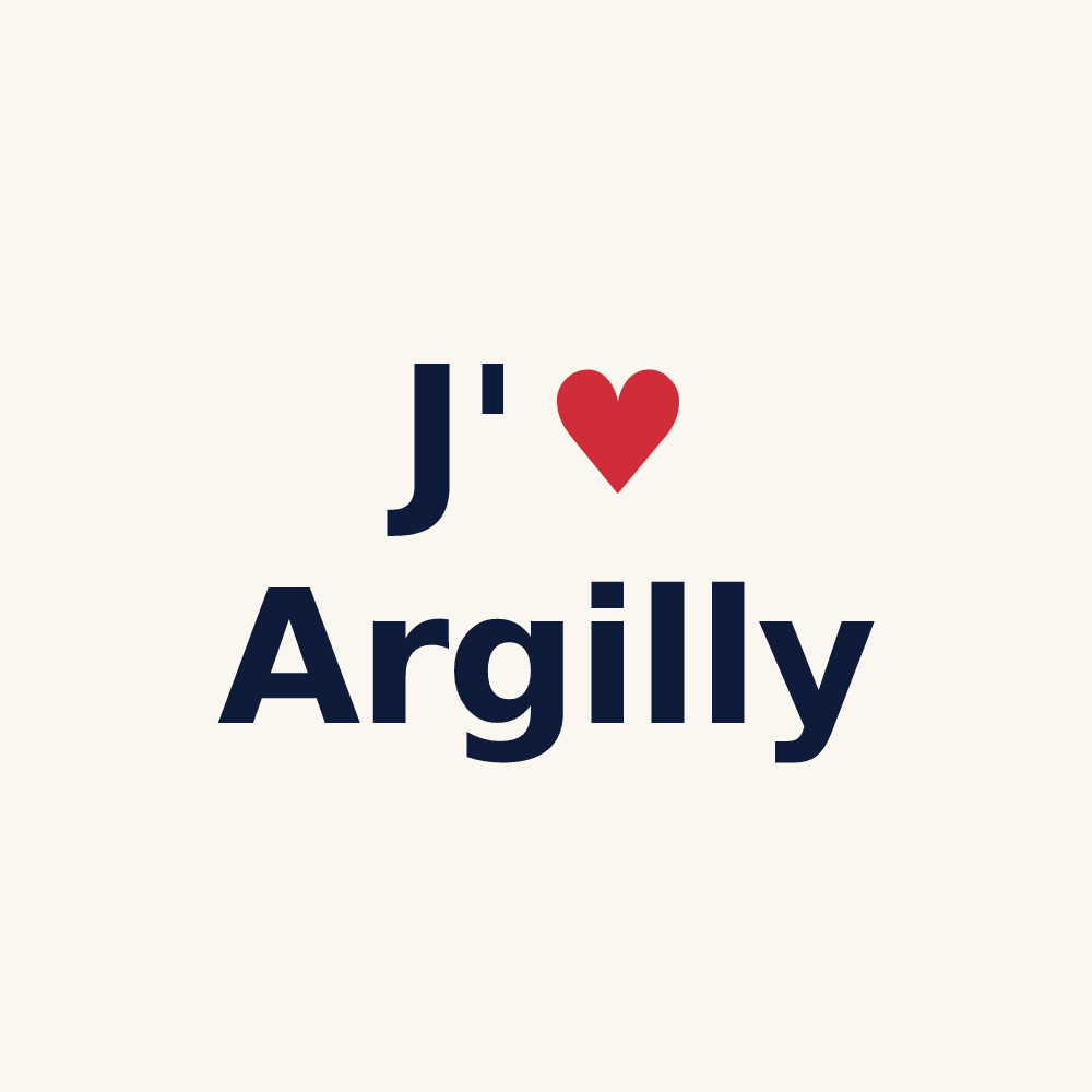 Tasse personnalisée Argilly — design J'aime Argilly