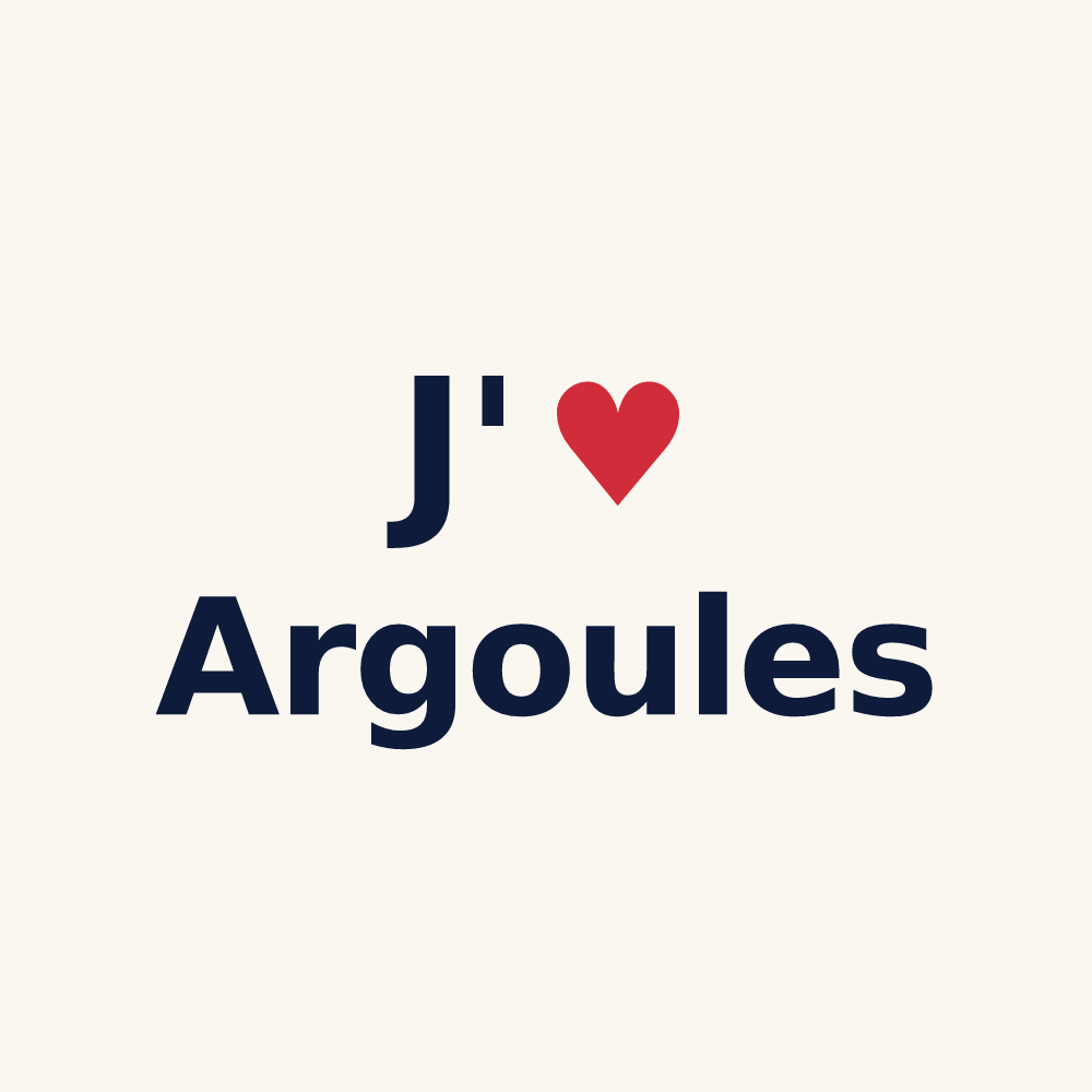 Tasse personnalisée Argoules — design J'aime Argoules