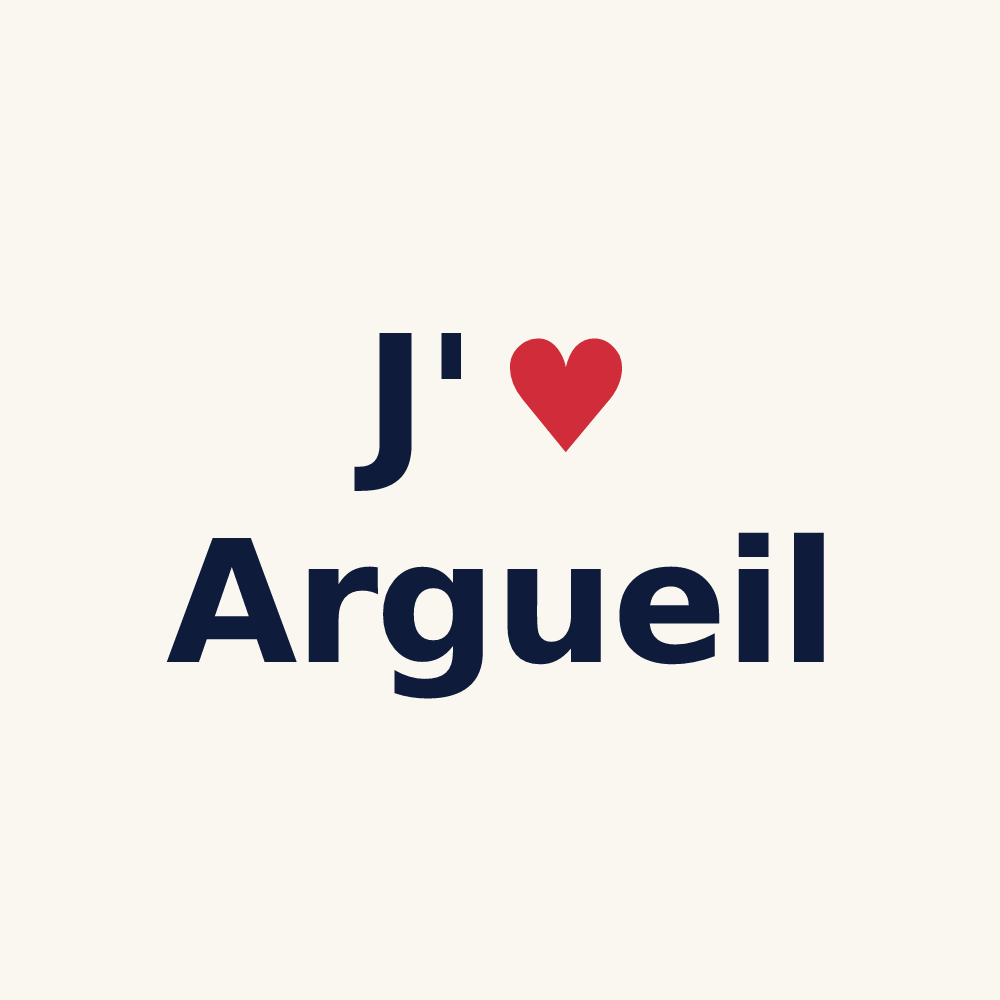 Tasse personnalisée Argueil — design J'aime Argueil