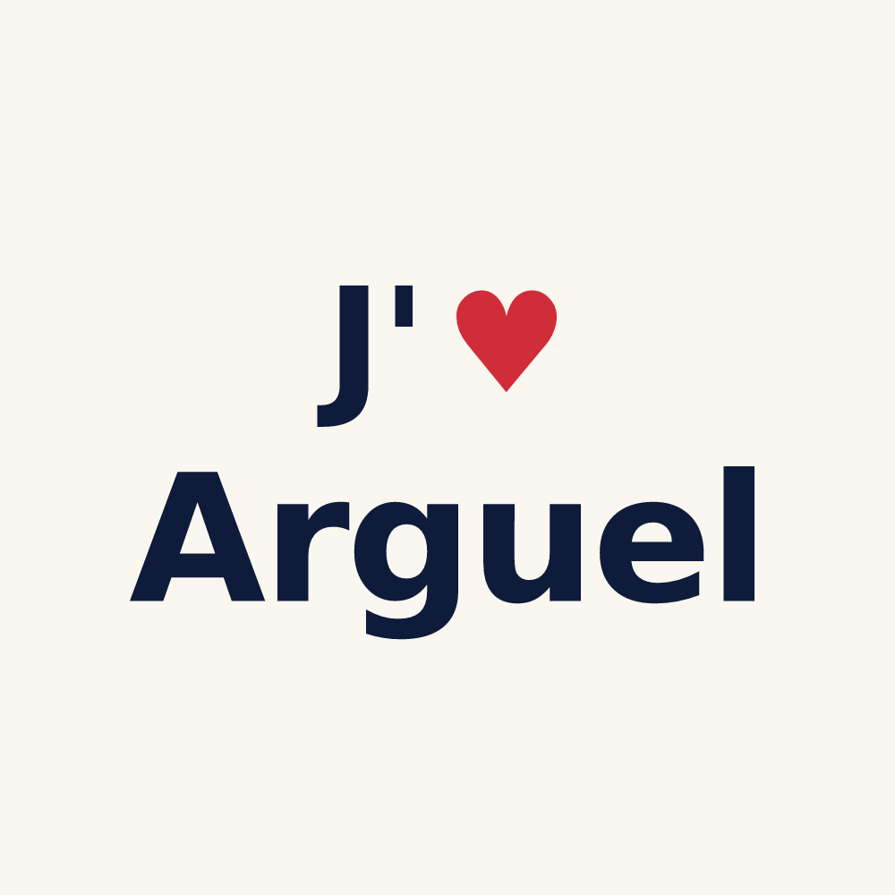 Tasse personnalisée Arguel — design J'aime Arguel