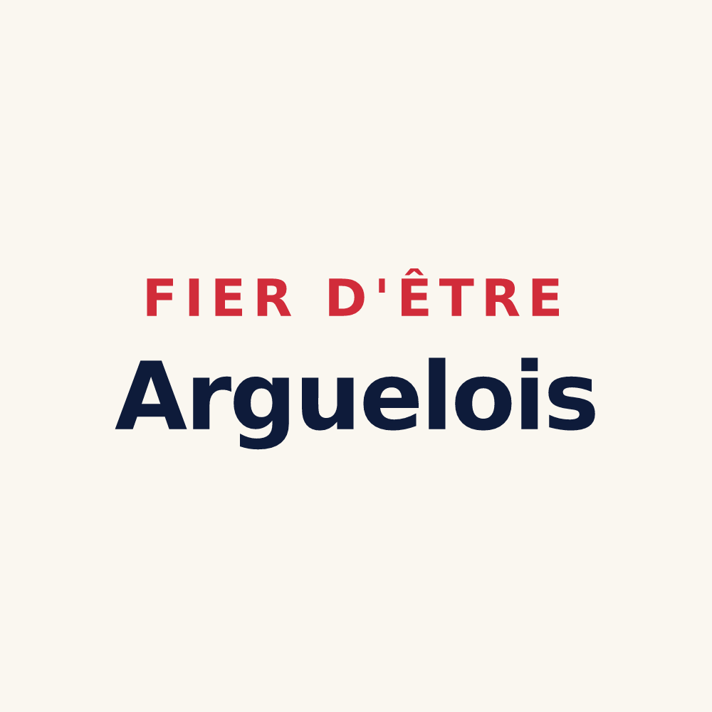 Tasse « Fier d'être Arguelois » — design pour Arguel