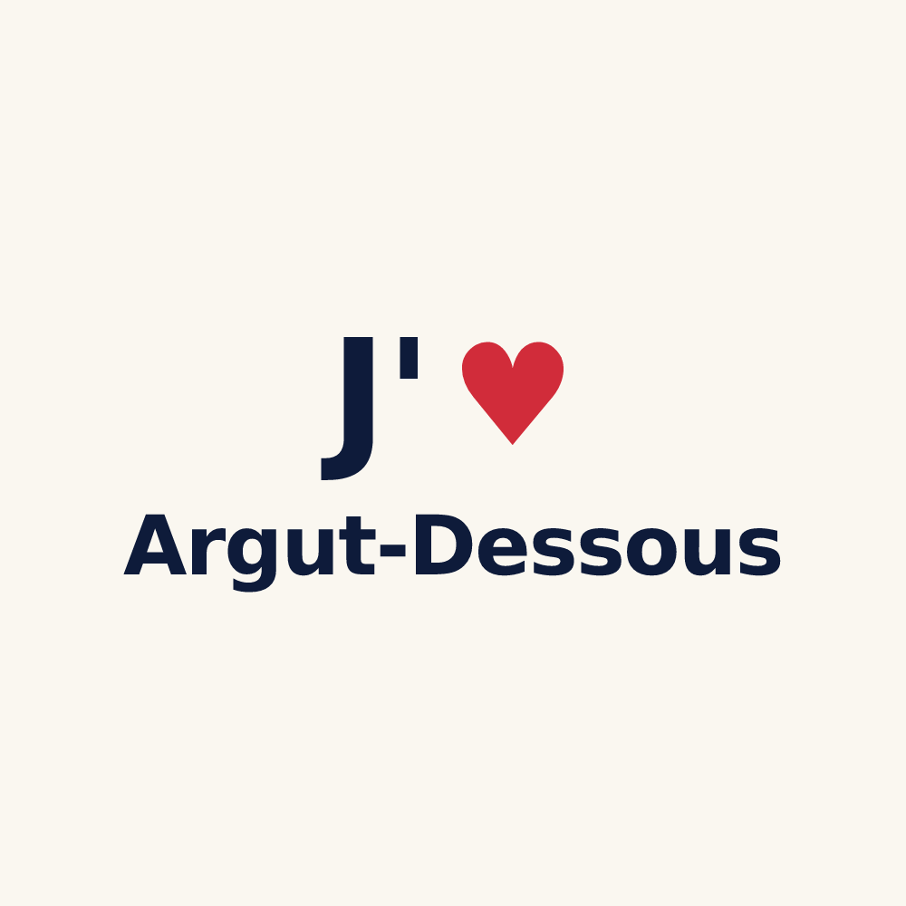 Tasse personnalisée Argut-Dessous — design J'aime Argut-Dessous