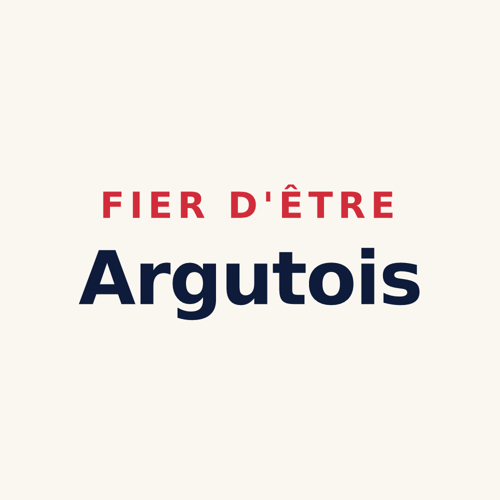 Tasse « Fier d'être Argutois » — design pour Argut-Dessous