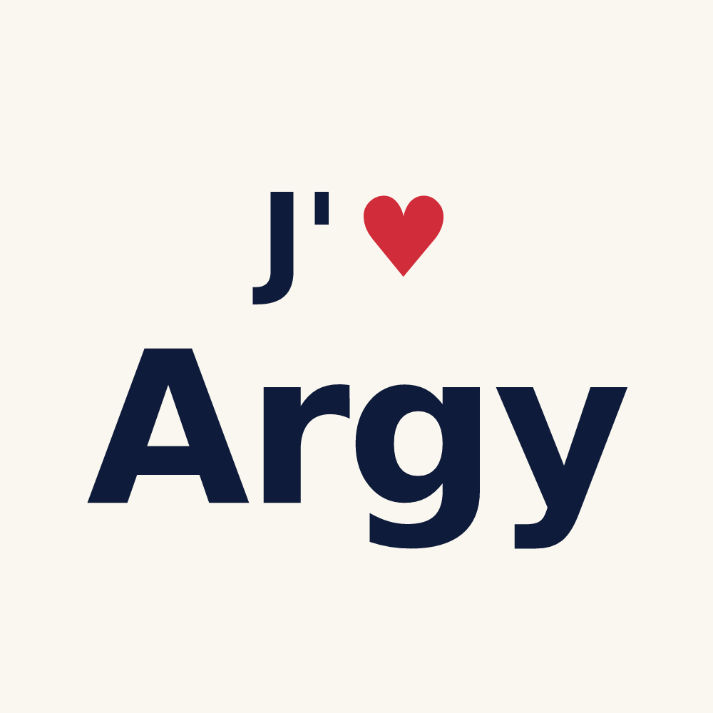 Tasse personnalisée Argy — design J'aime Argy