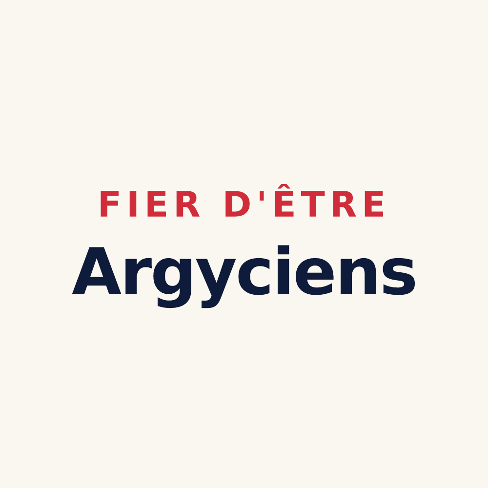 Tasse « Fier d'être Argyciens » — design pour Argy