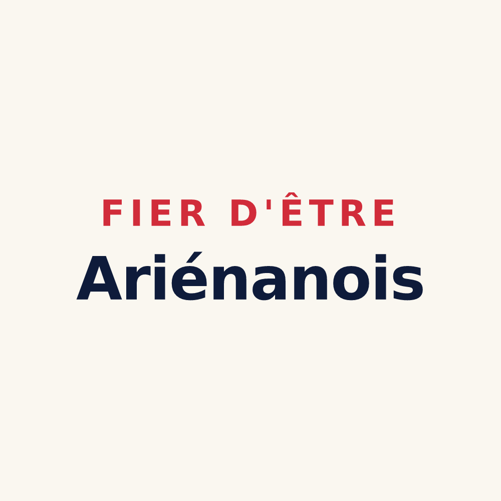 Tasse « Fier d'être Ariénanois » — design pour Aries-Espénan