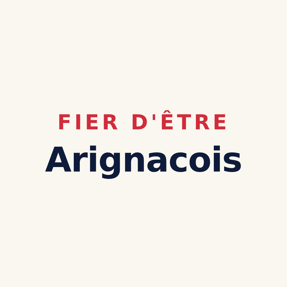 Tasse « Fier d'être Arignacois » — design pour Arignac