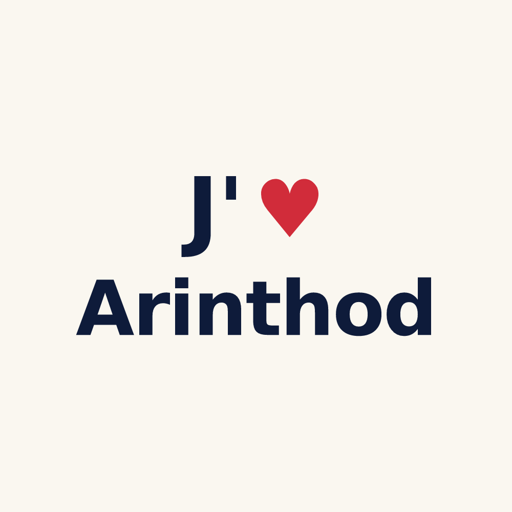 Tasse personnalisée Arinthod — design J'aime Arinthod