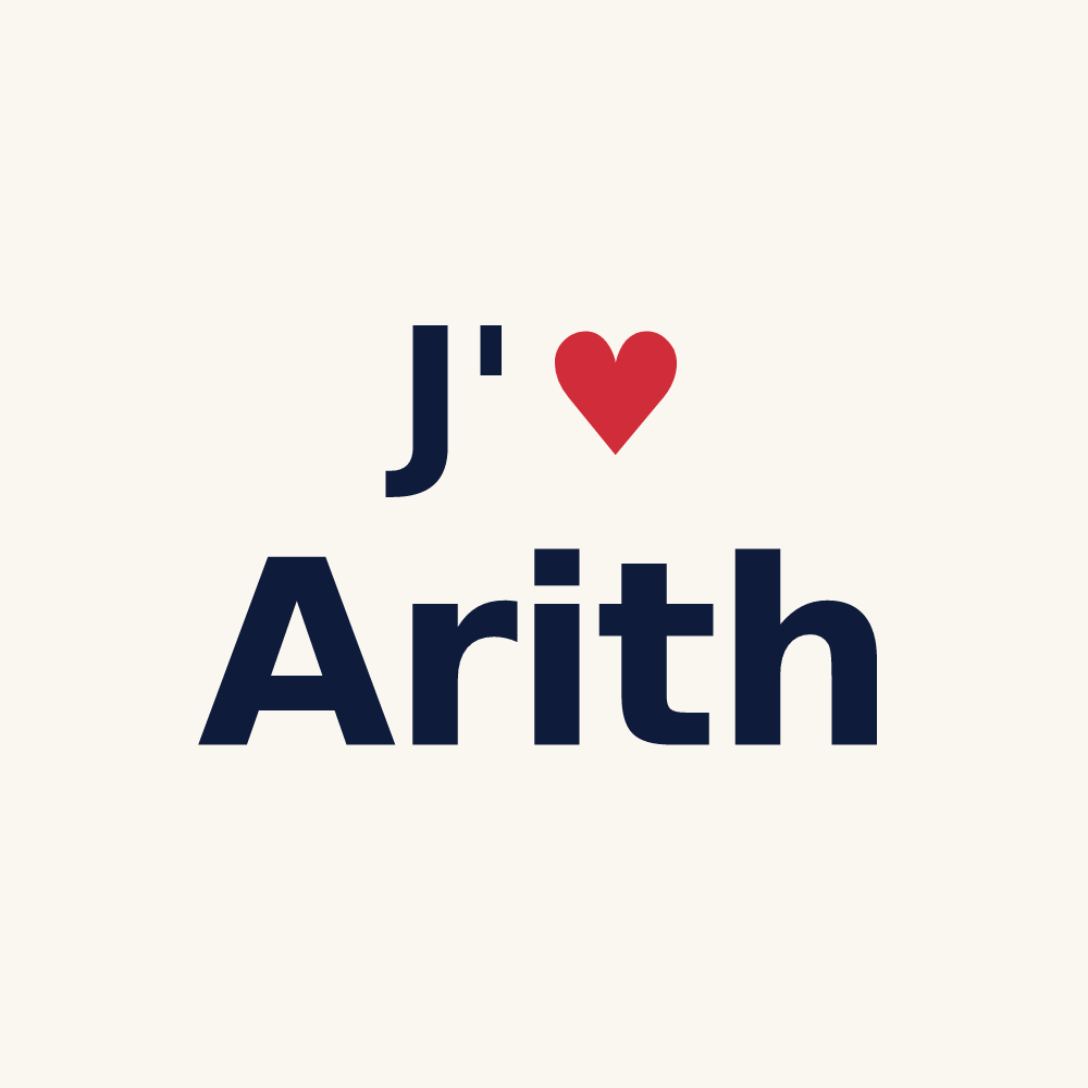 Tasse personnalisée Arith — design J'aime Arith