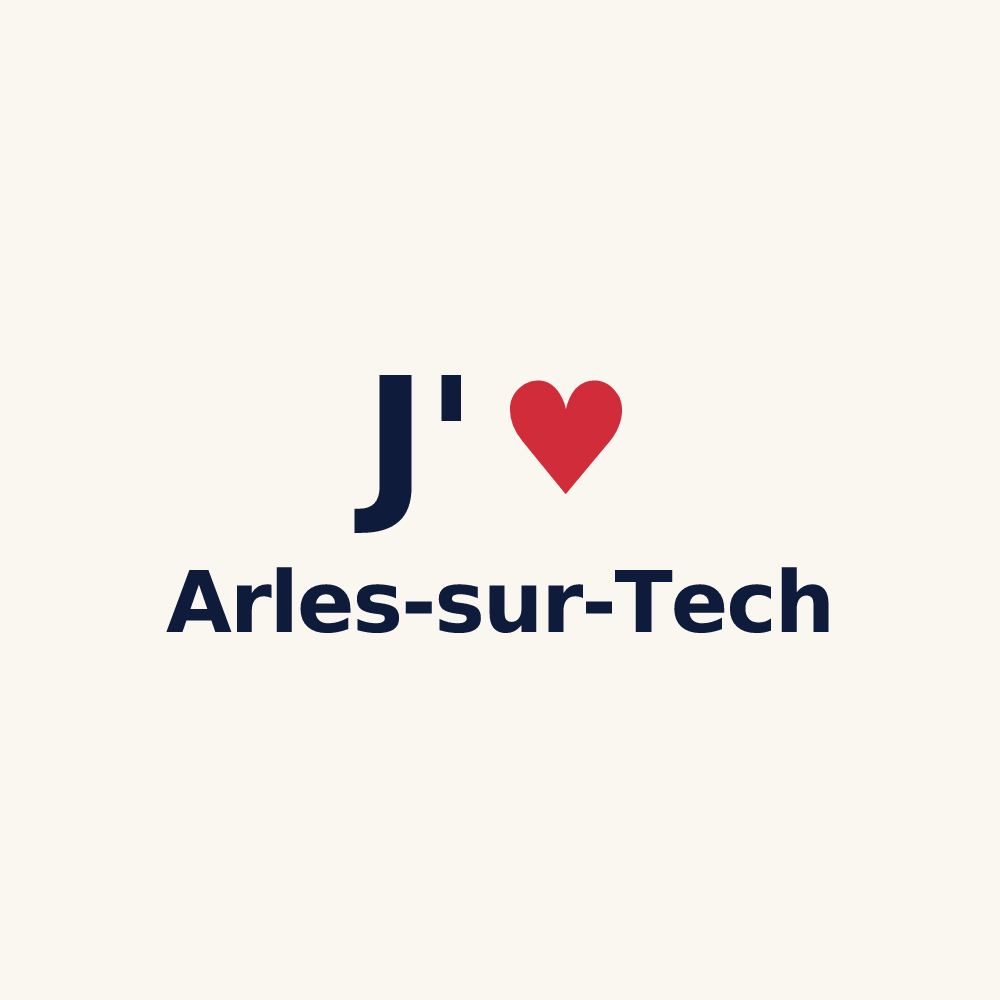 Tasse personnalisée Arles-sur-Tech — design J'aime Arles-sur-Tech