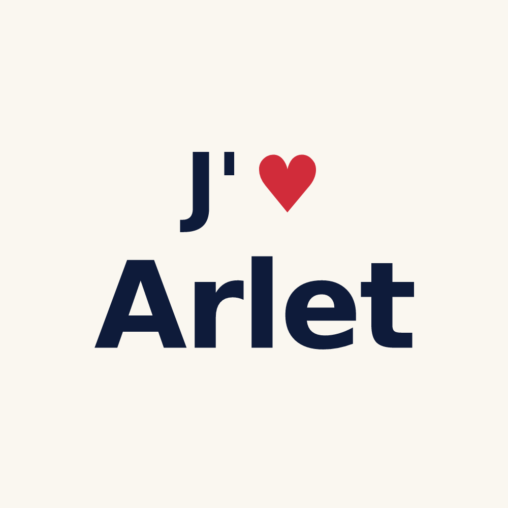 Tasse personnalisée Arlet — design J'aime Arlet