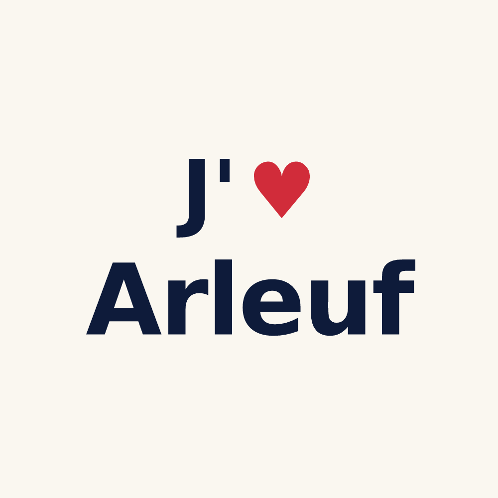 Tasse personnalisée Arleuf — design J'aime Arleuf