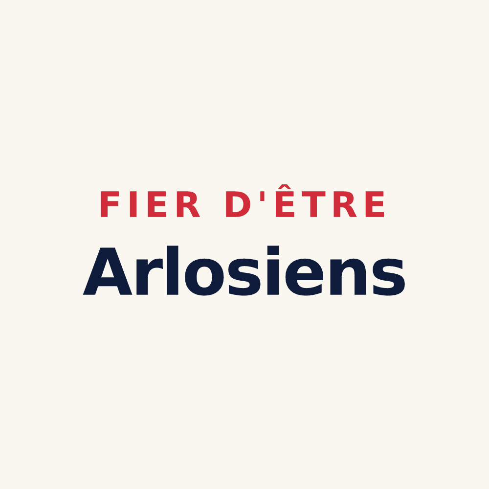 Tasse « Fier d'être Arlosiens » — design pour Arlos