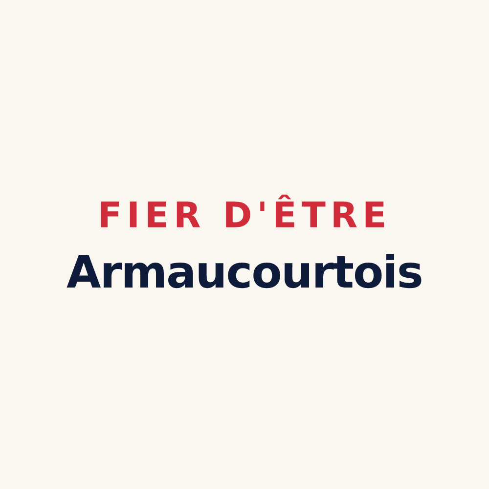Tasse « Fier d'être Armaucourtois » — design pour Armaucourt