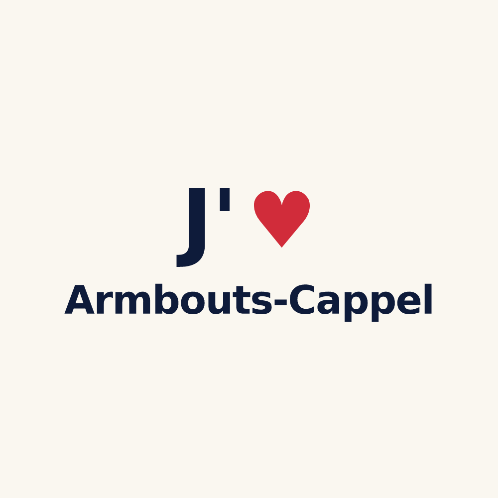 Tasse personnalisée Armbouts-Cappel — design J'aime Armbouts-Cappel