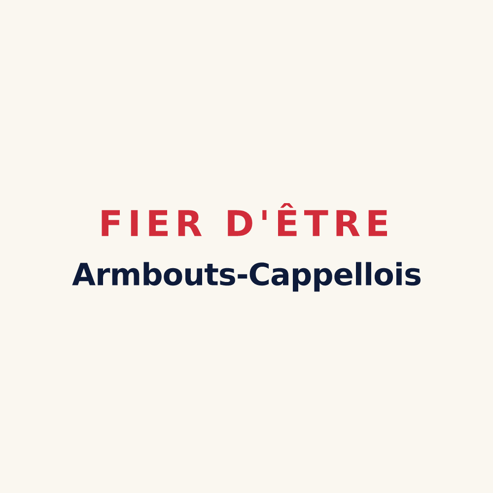 Tasse « Fier d'être Armbouts-Cappellois » — design pour Armbouts-Cappel