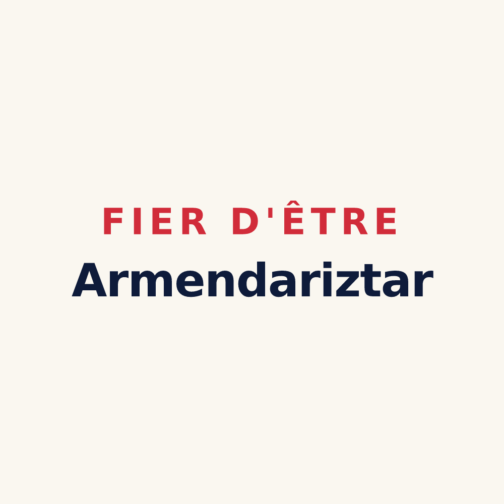 Tasse « Fier d'être Armendariztar » — design pour Armendarits