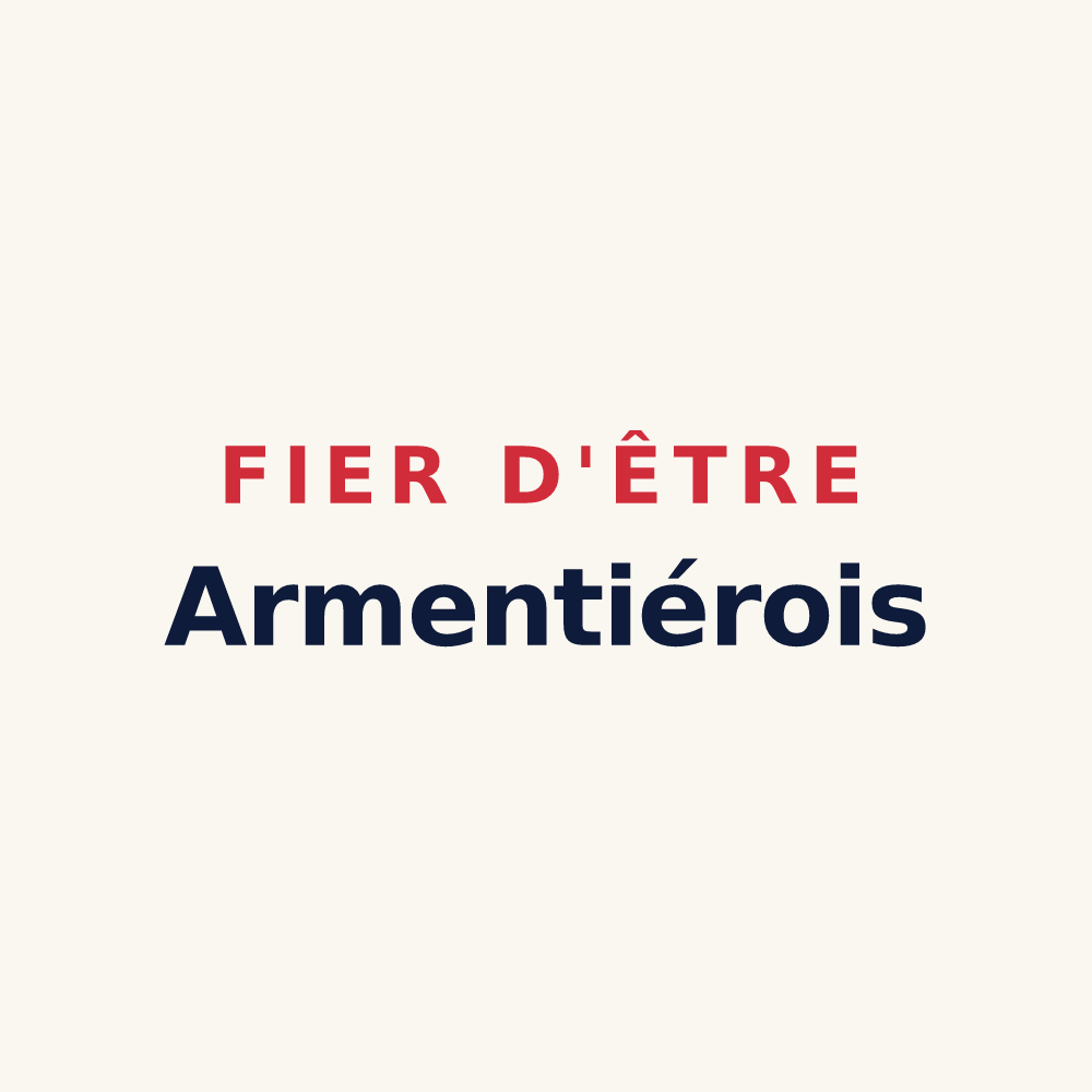 Tasse « Fier d'être Armentiérois » — design pour Armentières-en-Brie