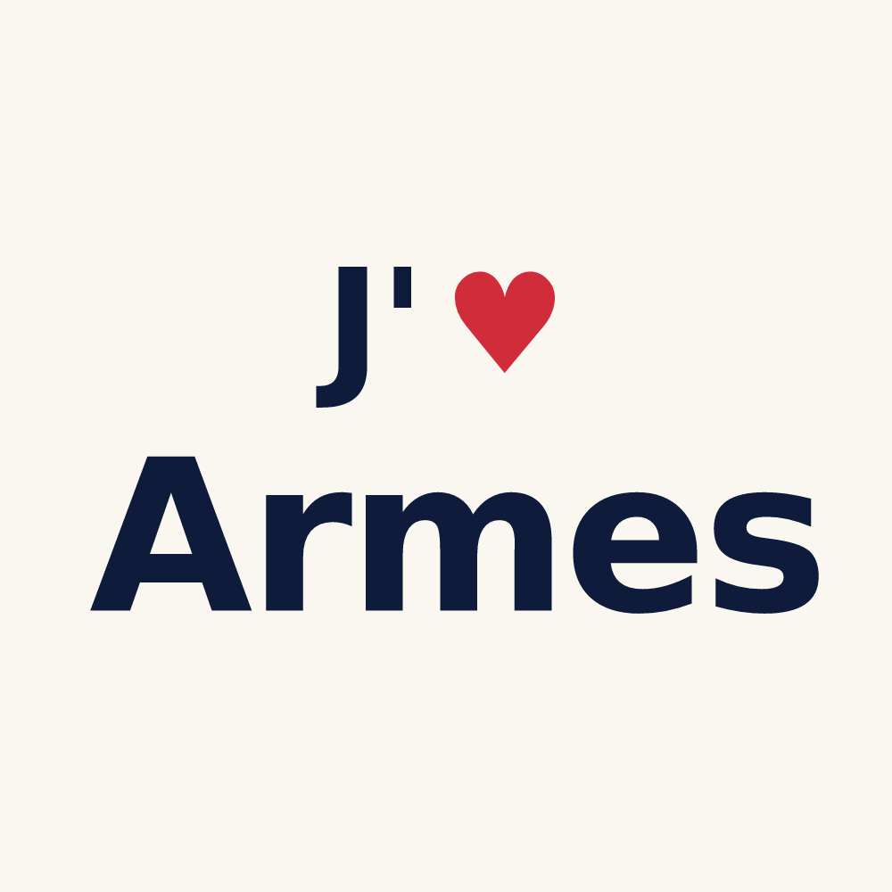 Tasse personnalisée Armes — design J'aime Armes