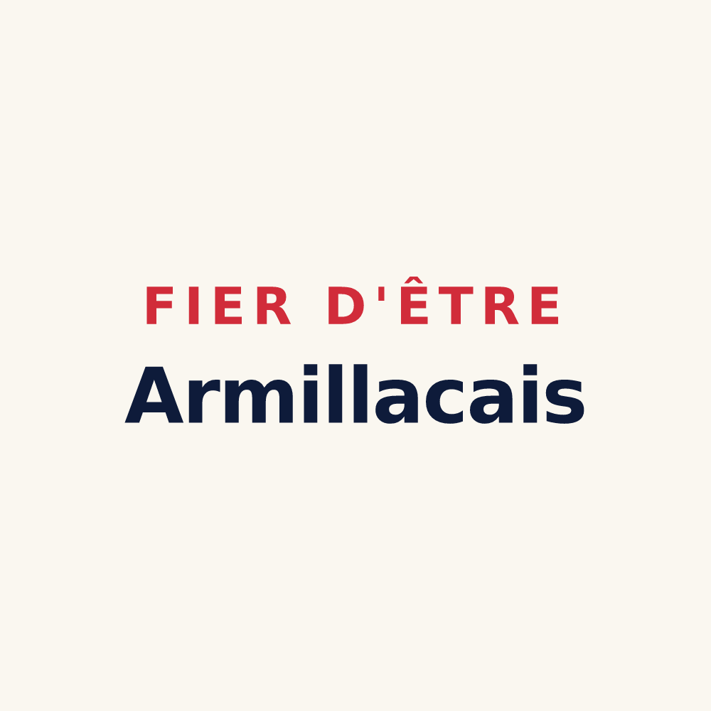 Tasse « Fier d'être Armillacais » — design pour Armillac
