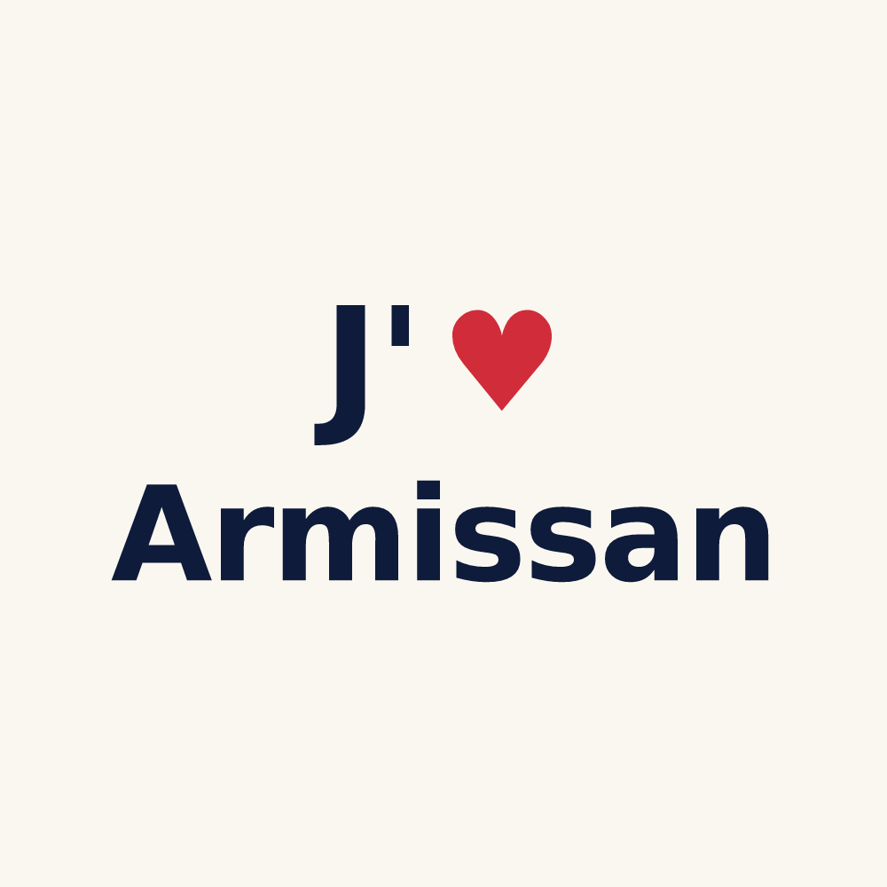 Tasse personnalisée Armissan — design J'aime Armissan