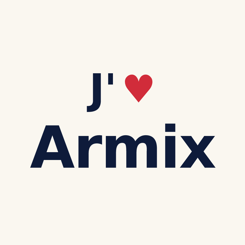 Tasse personnalisée Armix — design J'aime Armix