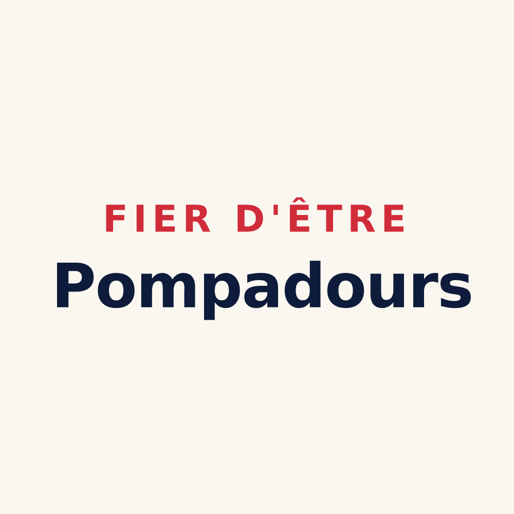 Tasse « Fier d'être Pompadours » — design pour Arnac-Pompadour