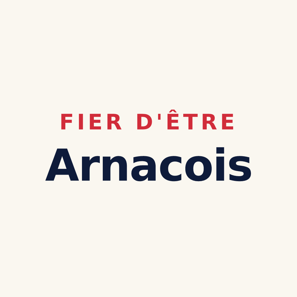 Tasse « Fier d'être Arnacois » — design pour Arnac
