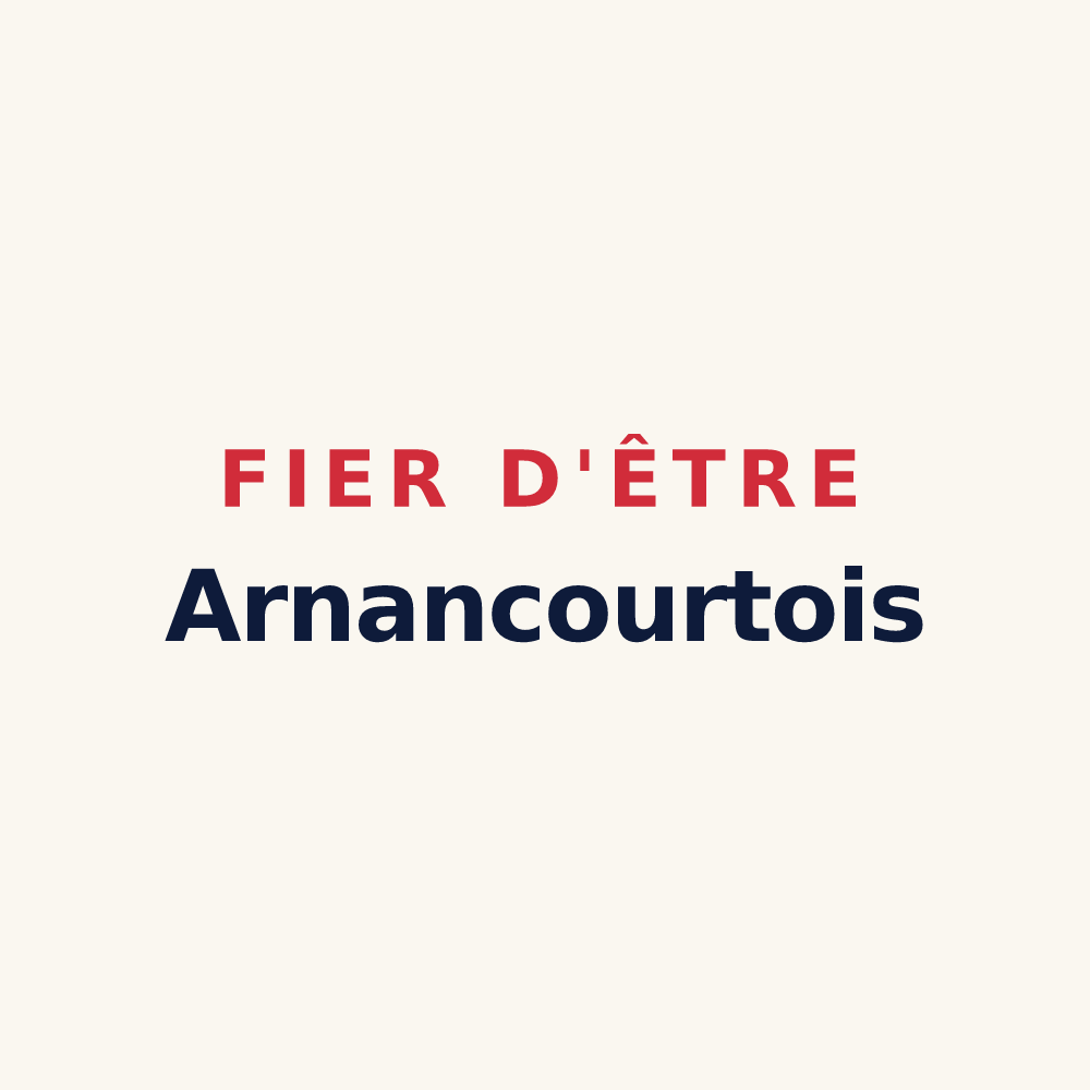 Tasse « Fier d'être Arnancourtois » — design pour Arnancourt