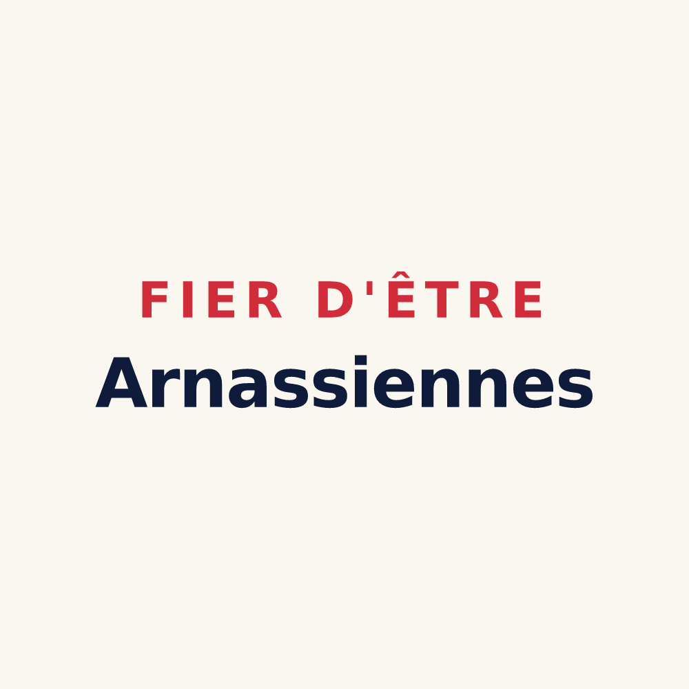 Tasse « Fier d'être Arnassiennes » — design pour Arnas