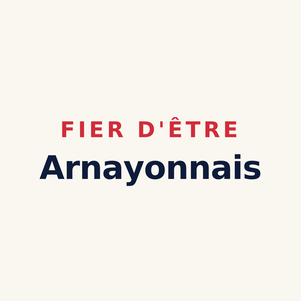 Tasse « Fier d'être Arnayonnais » — design pour Arnayon