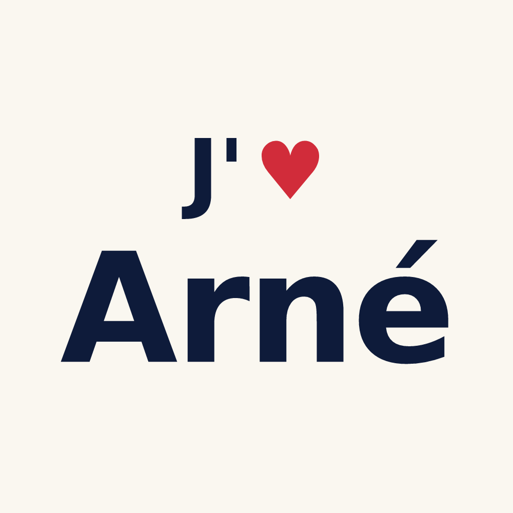 Tasse personnalisée Arné — design J'aime Arné