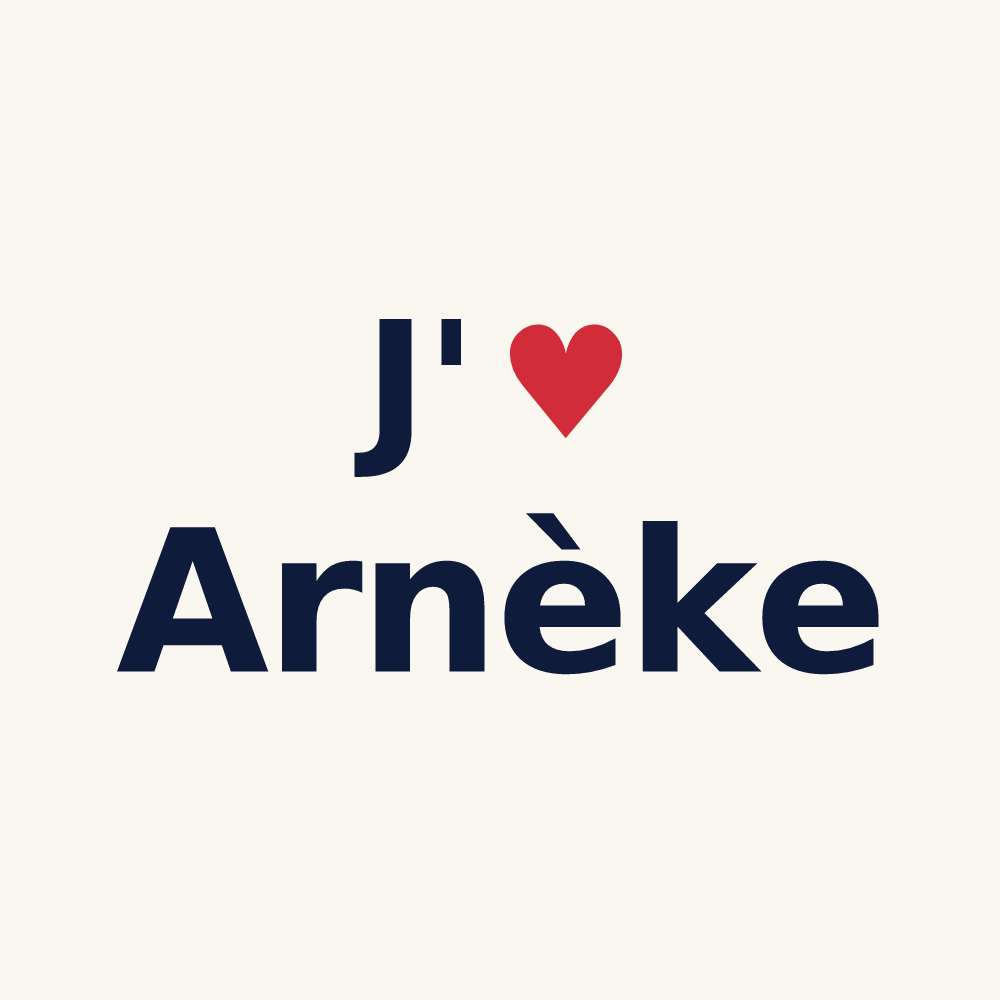Tasse personnalisée Arnèke — design J'aime Arnèke